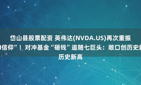 岱山县股票配资 英伟达(NVDA.US)再次重振“AI信仰”！对冲基金“砸钱”追随七巨头：敞口创历史新高